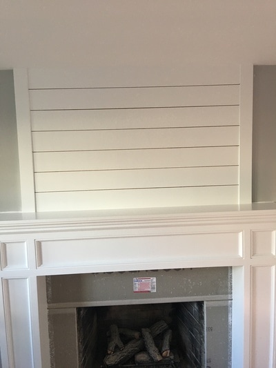 Mantel painted